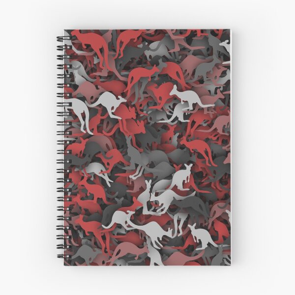 Item preview, Red gray kangaroo camouflage designed and sold by dima-v.