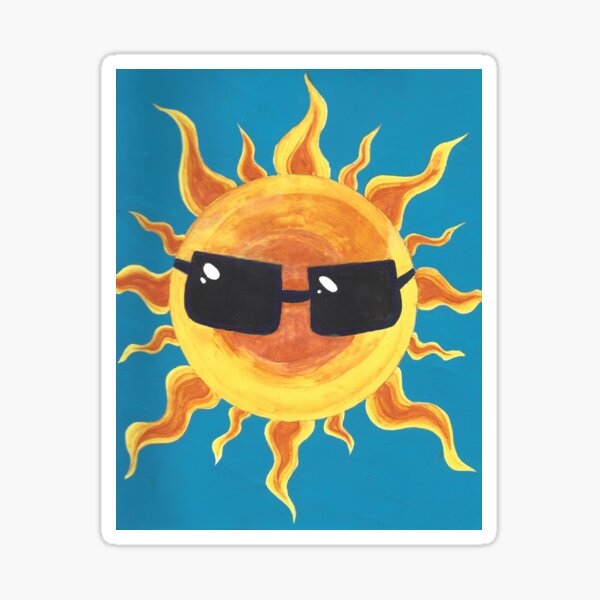 Cool Sun Sticker