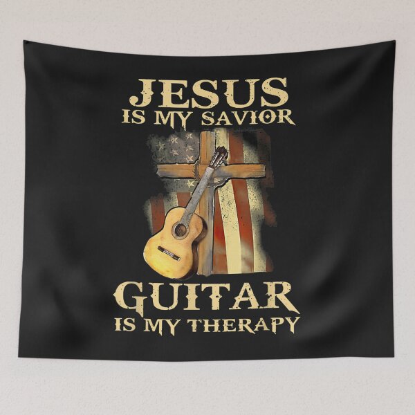 Item preview, Jesus Is My Savior Guitar Is My Therapy designed and sold by jamielottie.