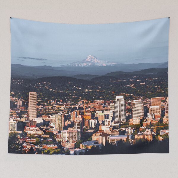 Item preview, Portland Oregon Skyline and Mount Hood  designed and sold by anthonylonder.