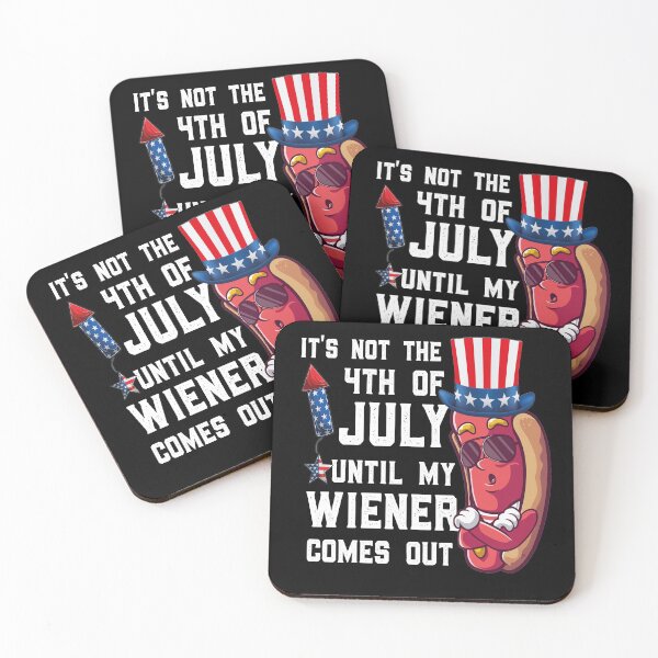 Item preview, Funny 4th of July Hot Dog Wiener Comes Out Adult Humor Gift designed and sold by Tatus Brinal.