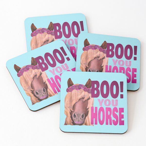 Item preview, Boo, You Horse Hand-Drawn Digitally Painted designed and sold by GrynszpanDezign.