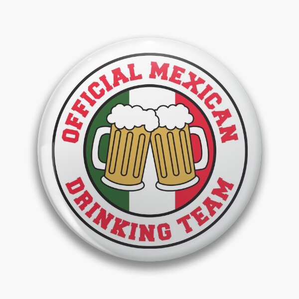 Item preview, Official Mexican Drinking Team Featuring Flag Of Mexico And Beers designed and sold by jaycartoonist.