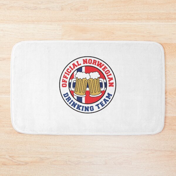 Item preview, Official Norwegian Drinking Team Featuring Flag Of Norway And Beers designed and sold by jaycartoonist.