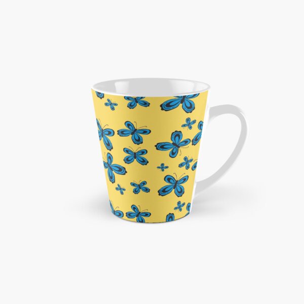Folkart Butterfly Simple - Yellow and Blue Tall Mug