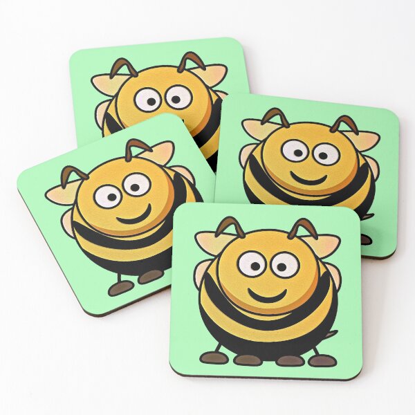 Item preview, Save the Bees Cute Bee Cartoon Character Stylized designed and sold by GrynszpanDezign.