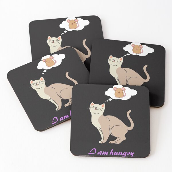 Item preview, I'm Hungry, Hungry cat and cat thinking about food designed and sold by theking1002.