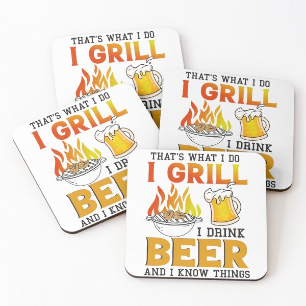 Item preview, I GRILL DRINK BEER & KNOW THINGS COLLECTION designed and sold by JRM Tees & More Store.