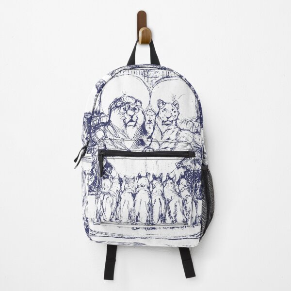 Item preview, Wolves For The Noble Lion King 2 Blue White designed and sold by SpiritGifts.