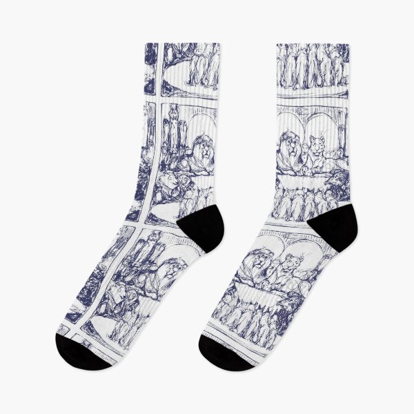Item preview, Wolves For The Noble Lion King 2 Blue White designed and sold by SpiritGifts.