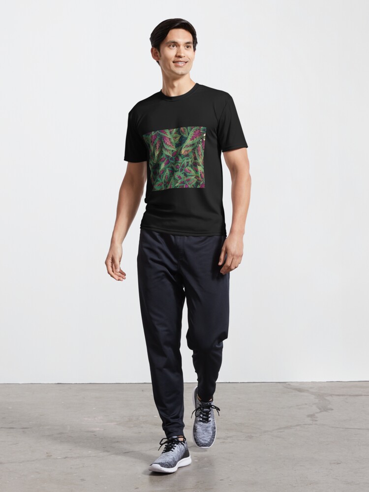 Alternate view of Purple and Green Plants Active T-Shirt