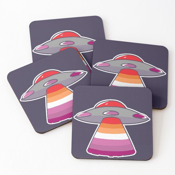 Item preview, Lesbian Pride UFO designed and sold by ThePlanetarium.