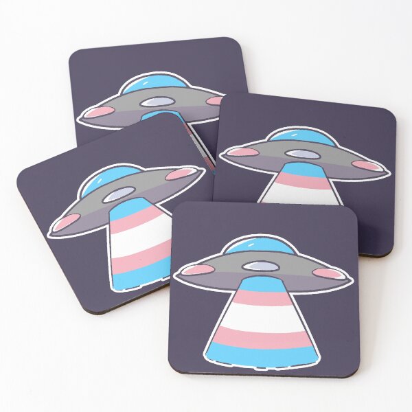 Item preview, Trans Pride UFO designed and sold by ThePlanetarium.