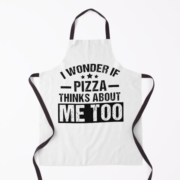 Item preview, I Wonder If Pizza Thinks About Me Too, Funny Pizza Lover Gift designed and sold by GoldenGerrari.