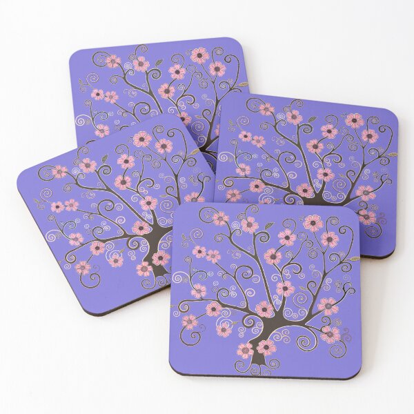 Item preview, Spiral Sakura Tree of Life Purple designed and sold by QuirkyCraftz.