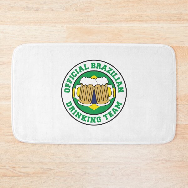 Item preview, Official Brazilian Drinking Team Featuring Flag Of Brazil And Beers designed and sold by jaycartoonist.