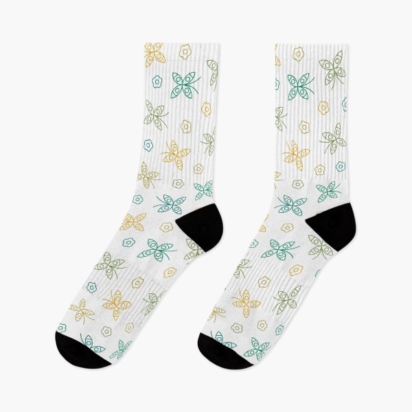 Aperçu de l'œuvre Motif papillon et fleur créée et vendue par Nikamii.