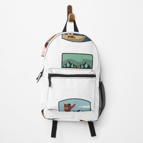Item preview, Just A Dad Who Loves Camping Sticker Pack designed and sold by Letters-Art.