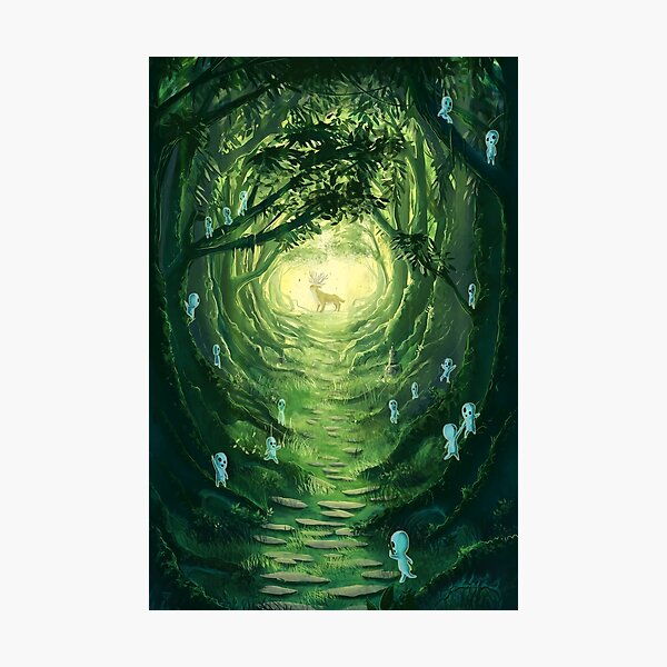 Item preview, Deer In Central Forest Poster designed and sold by hozieroliver.