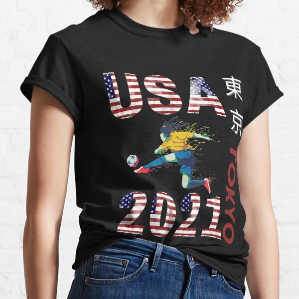 Tokyo Olympics 2021 USA Team Soccer American Flag Classic T-Shirt