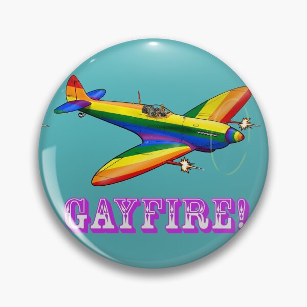 Item preview, Gayfire! Spitfire Pride design  designed and sold by HushKit.
