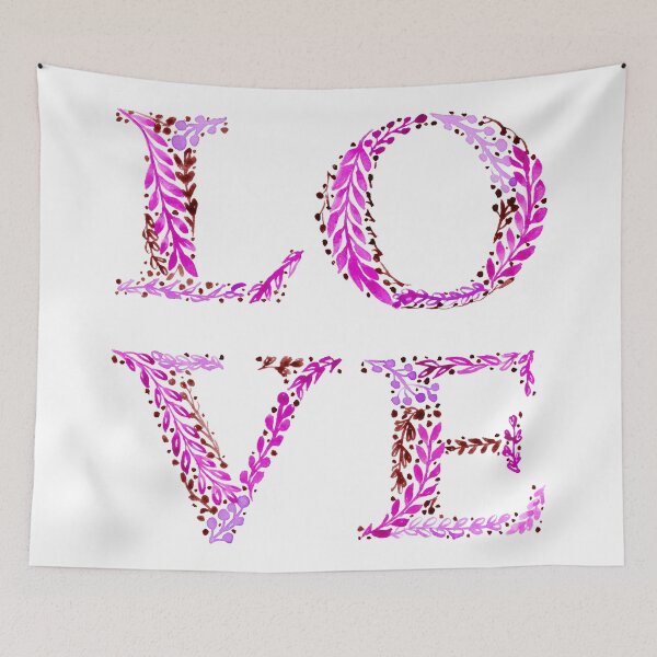 Item preview, Love #1 pink designed and sold by Rachel Dash-Williams Creative.