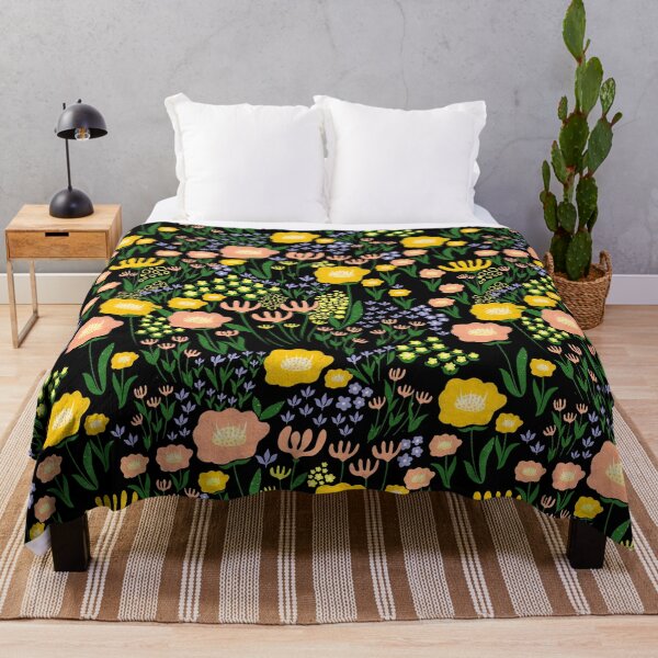 Item preview, Bright Quirky Summer Floral Yellow designed and sold by patternsforsoul.