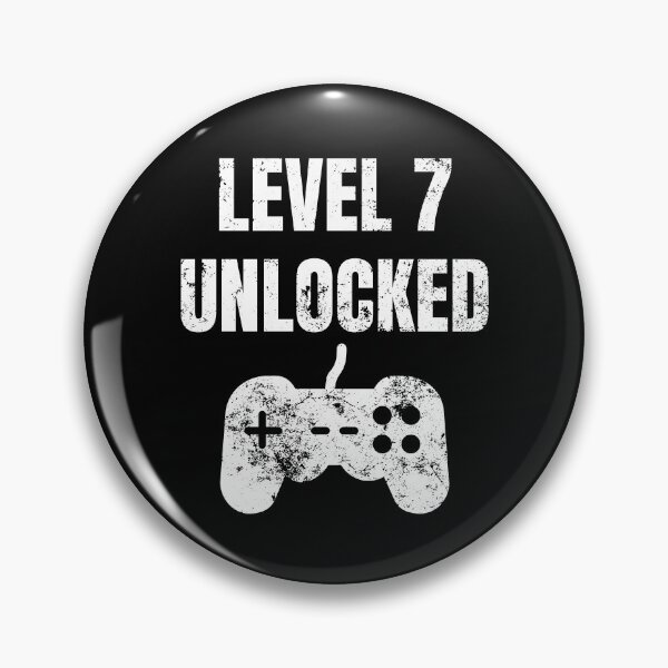 Item preview, Level 7 Unlocked 7th Birthday  designed and sold by MagicArtworks.