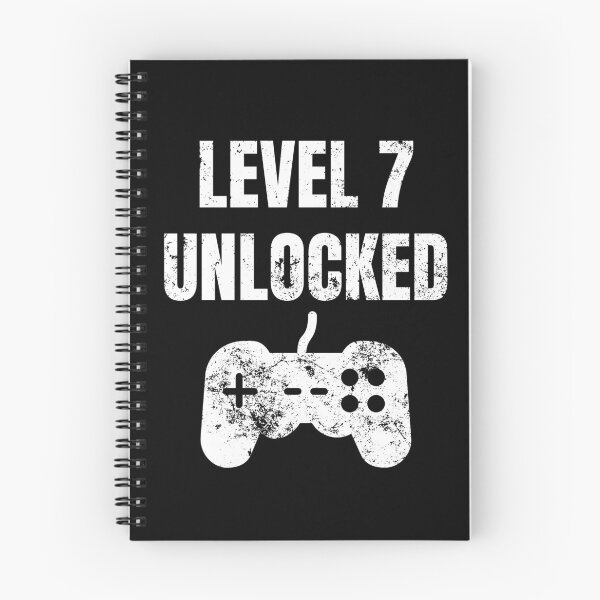 Item preview, Level 7 Unlocked 7th Birthday  designed and sold by MagicArtworks.