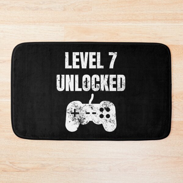 Item preview, Level 7 Unlocked 7th Birthday  designed and sold by MagicArtworks.