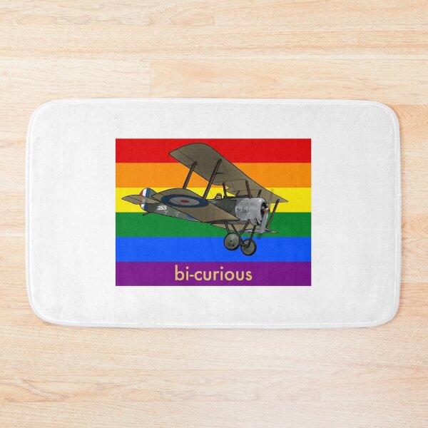 Item preview, Bi-curious Sopwith Pup Pride Design  designed and sold by HushKit.