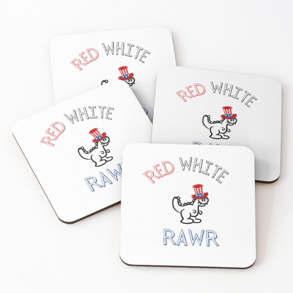 Item preview, RED WHITE RAWR Funny 4th of july Gifts Holidays Independence Day designed and sold by sichaz.