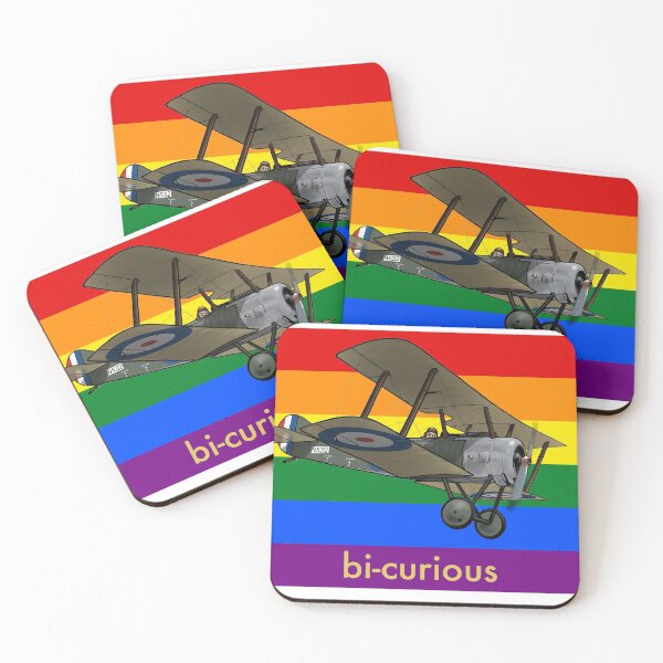 Item preview, Bi-curious Sopwith Pup Pride Design  designed and sold by HushKit.