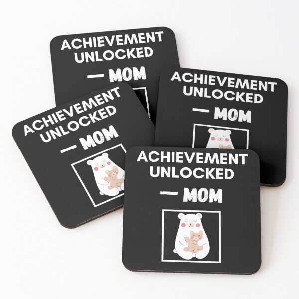 Item preview, Achievement Unlocked Mom - First Time Mother designed and sold by For the love of Pixels.