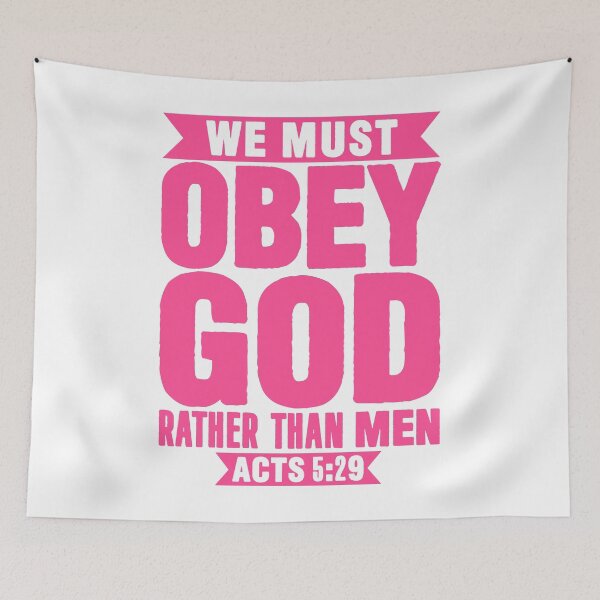 Item preview, Acts 5:29 We Must Obey God Rather Than Men designed and sold by plushism.