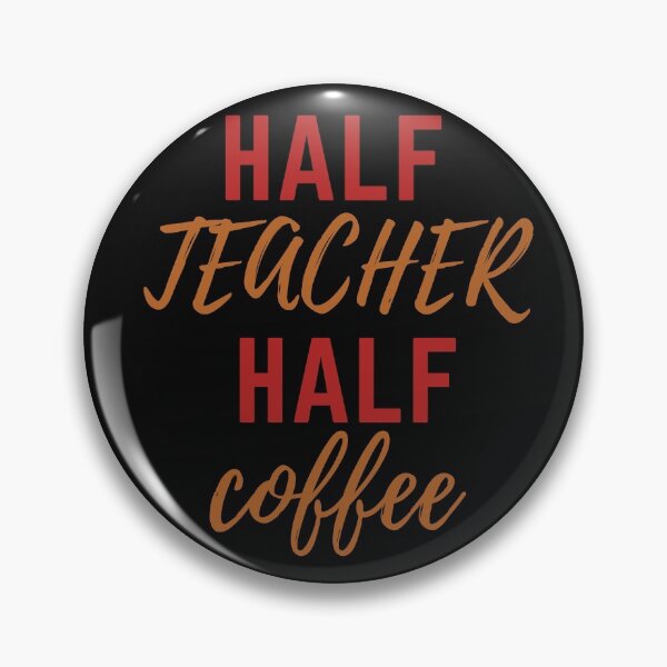 Item preview, Half Teacher Half Coffee designed and sold by Chanchane Store.