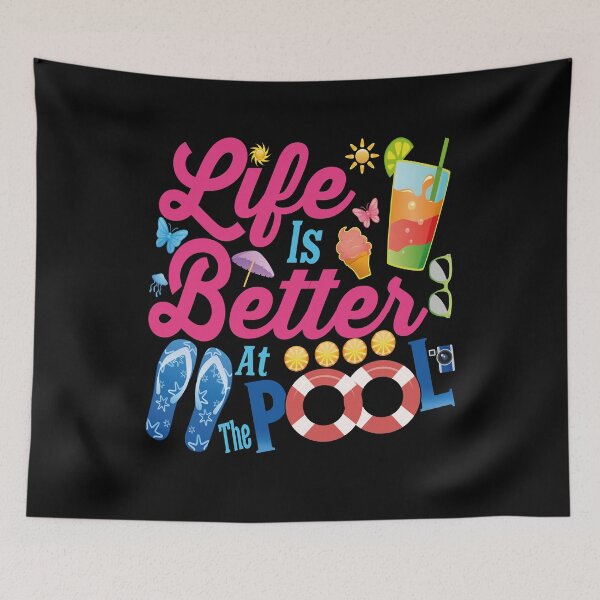 Item preview, Life Is Better At The Pool Beach Summer Vacation designed and sold by YAHIA-14.