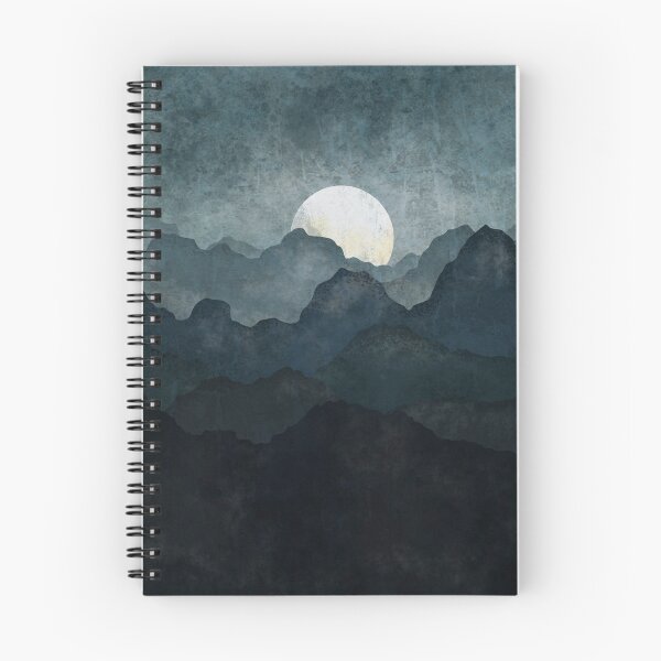 Item preview, Dark Night Mountains with the Moon designed and sold by DaisyArtDecor.