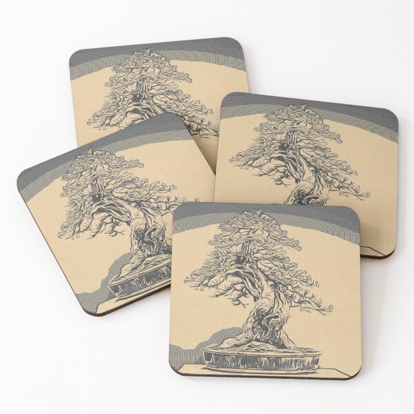 Item preview, Japanese bonsai illustration design  designed and sold by TrippyEarth.
