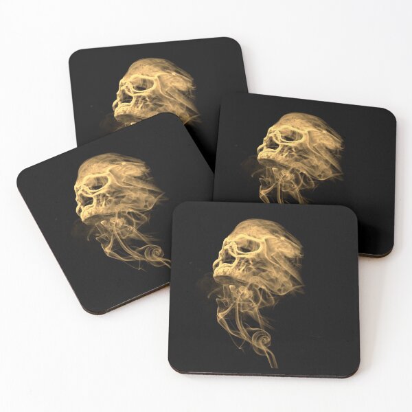 Item preview, Smoking Sepia Floating Human Skull Design designed and sold by EarthArtDesigns.