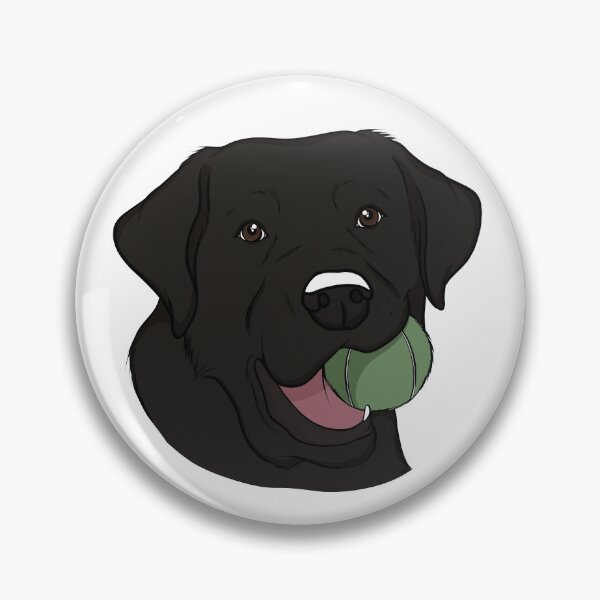 Item preview, Black Labrador with Ball  designed and sold by rmcbuckeye.