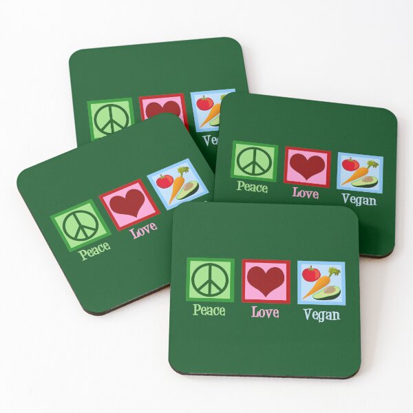 Item preview, Peace Love Vegan designed and sold by Epic Love Designs.