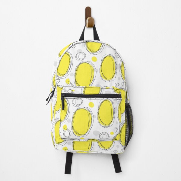 Item preview, Abstract swirls and yellow shapes summer pattern designed and sold by mrhighsky.
