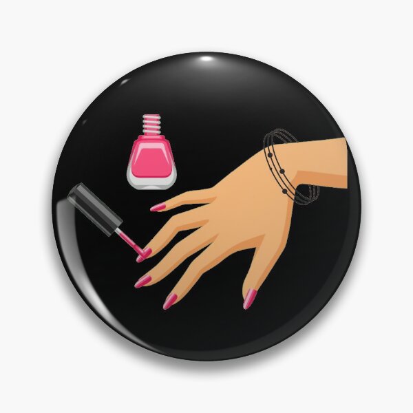 Item preview, Summer pink Nails (black bracelete) designed and sold by FeaturedStore.