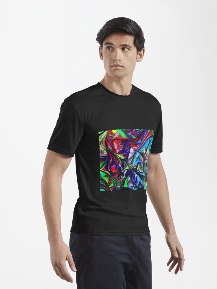 Thumbnail 3 of 7, Active T-Shirt, Paint Texture designed and sold by Claudiocmb.
