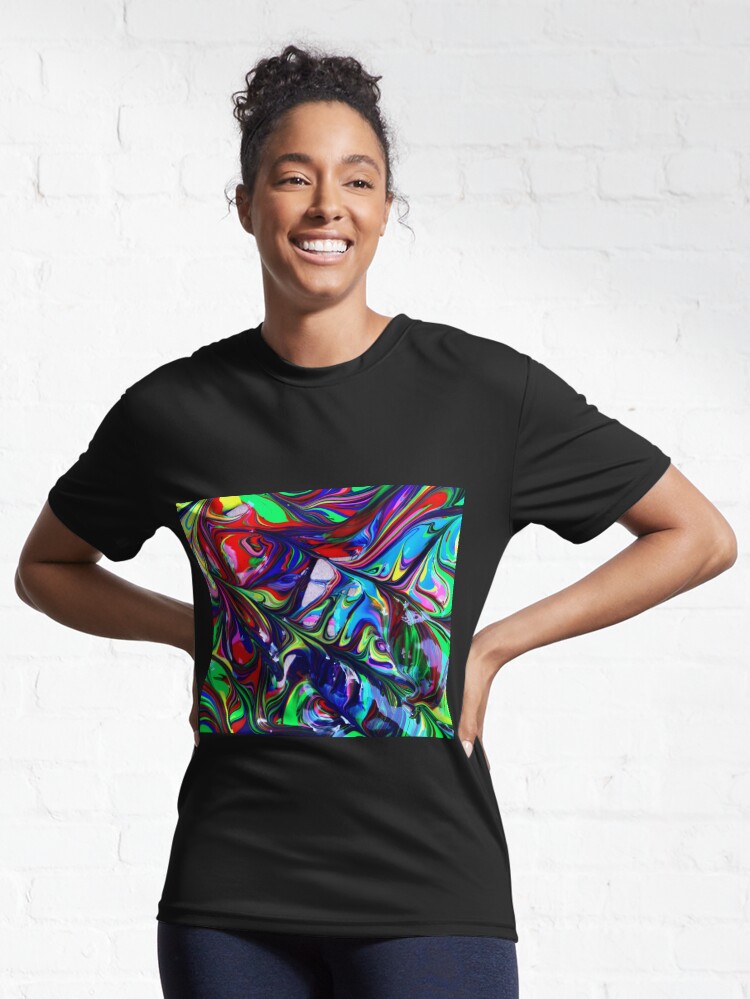 Thumbnail 6 of 7, Active T-Shirt, Paint Texture designed and sold by Claudiocmb.