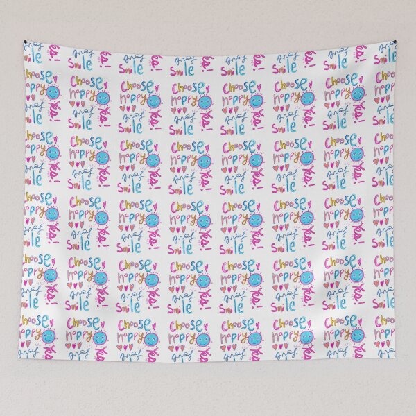 Item preview, Preppy Art, Happy Face, Smiley Face, Choose Happy,  Preppy Aesthetic designed and sold by TheCuppyShop.
