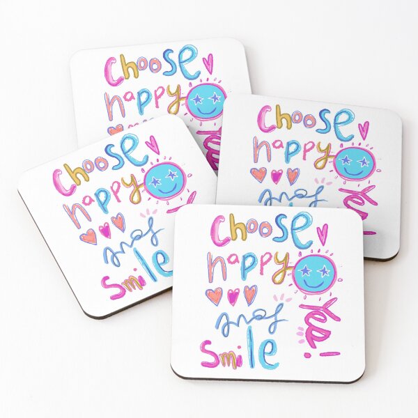 Item preview, Preppy Art, Happy Face, Smiley Face, Choose Happy,  Preppy Aesthetic designed and sold by TheCuppyShop.