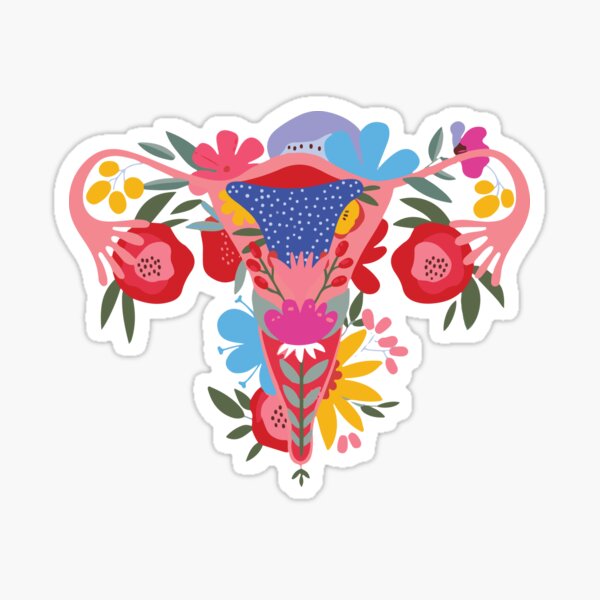 Middle Finger Uterus Pro Sticker