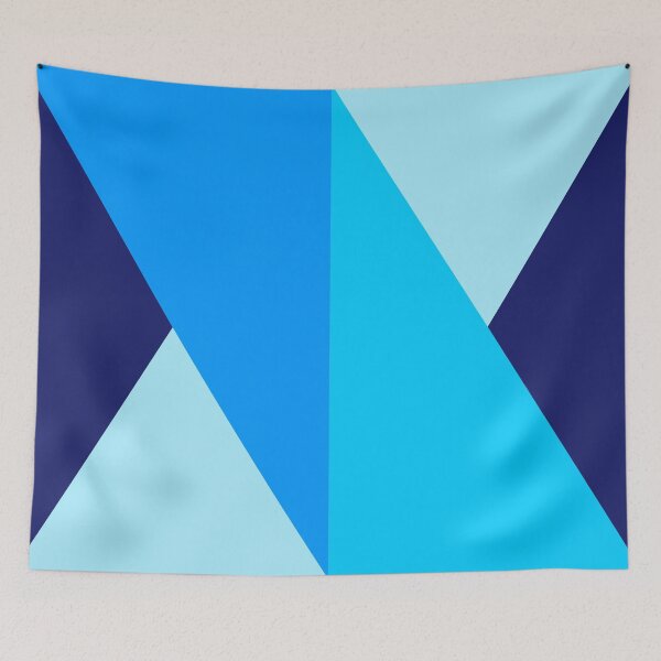 Item preview, Geometric Triangle Design Pattern_Summer_blue sky designed and sold by Brontorino.